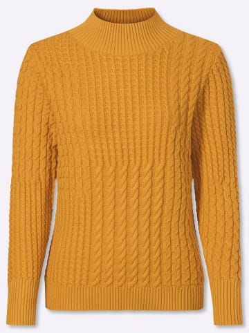 WITT WEIDEN Stehkragen-Pullover in ocker