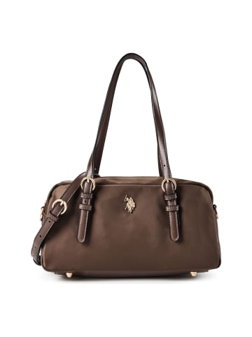 U.S. Polo Assn. Houston Schultertasche 30 cm dk. brown