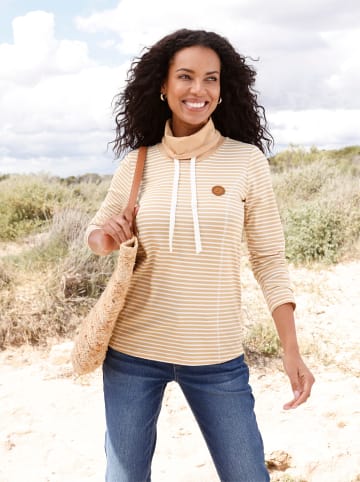 WITT WEIDEN Langarmshirt in camel-ecru