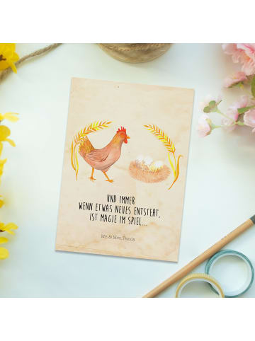 Mr. & Mrs. Panda Wanddeko Huhn Stolz mit Spruch in Vintage