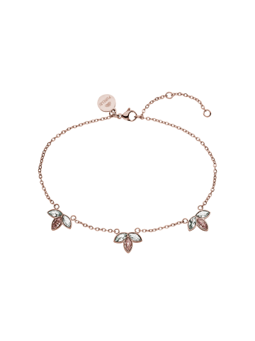 PURELEI Fußkette Flowery in Rosegold