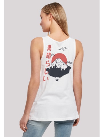 F4NT4STIC Ladies Tanktop Mount Fuji in weiß