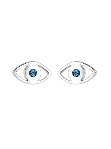 Elli Ohrringe 925 Sterling Silber Evil Eye in Blau