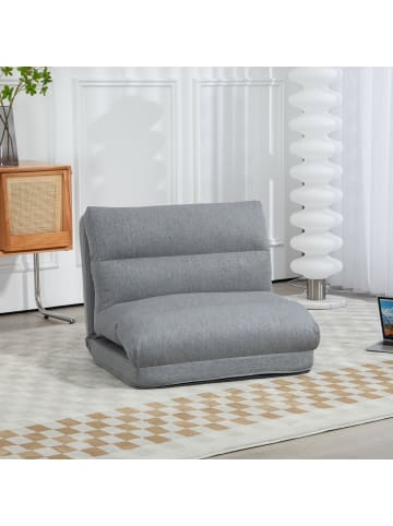 HOMCOM Bodenstuhl in Grau 70L x 72B x 56H cm