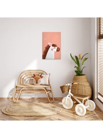A.S. Création Leinwandbild Canvas Unicorn Rosa