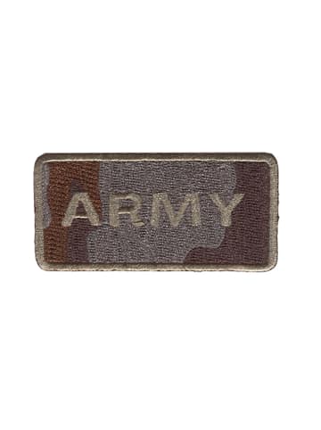 Catch the Patch Army MilitärApplikation Bügelbild inBraun