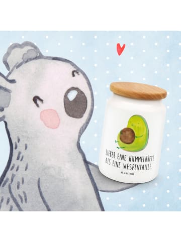 Mr. & Mrs. Panda Keksdose Avocado Pfeifen mit Spruch in Weiß