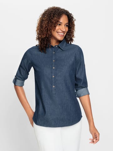 WITT WEIDEN Jeansbluse in blue-stone-washed