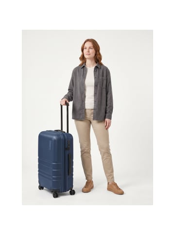 Redolz Pro ABS 4 Rollen Trolley 65 cm mit Dehnfalte navy