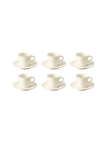 Villeroy & Boch 12-tlg. Espresso Set Manufacture Rock in Weiß – 60 ml in weiß