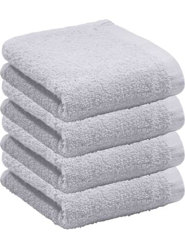 REDBEST Frottier Gästetuch 4er-Pack Oceanside in silber
