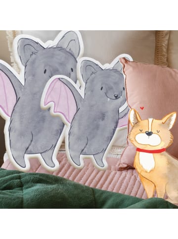 Mr. & Mrs. Panda Kuschelkissen Fledermaus Erschrecken ohne Spruch in Weiß