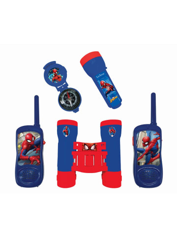 Lexibook Spider-Man Abenteuerset 2 Walkie Talkies Fernglas Taschenlampe Kompass 3 Jahre