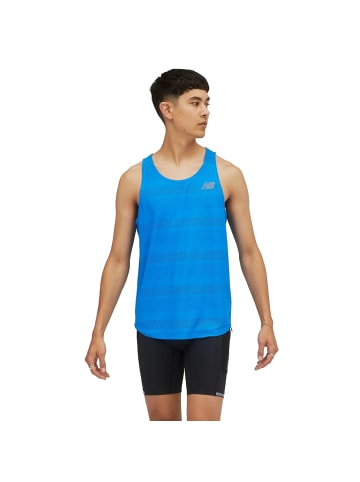 New Balance New Balance Q Speed Jacquard Tank in Blau