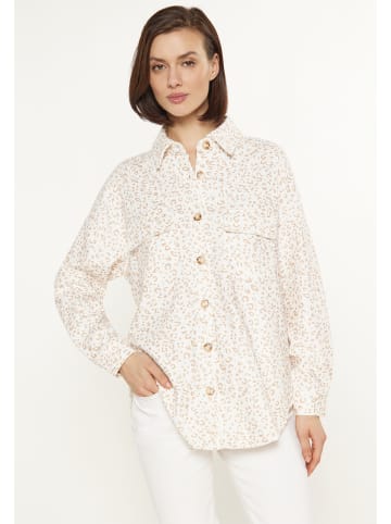 Usha Women Shirt in multicolor white