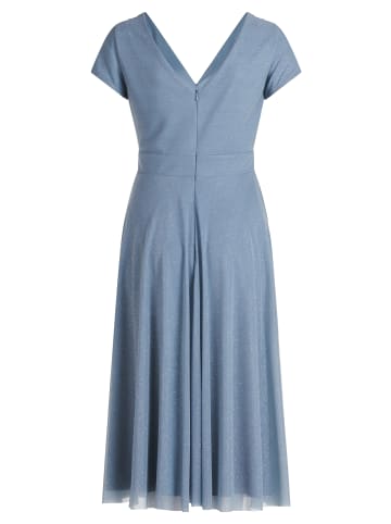 Vera Mont Cocktailkleid im Glitzer-Look in Light Blue/Grey