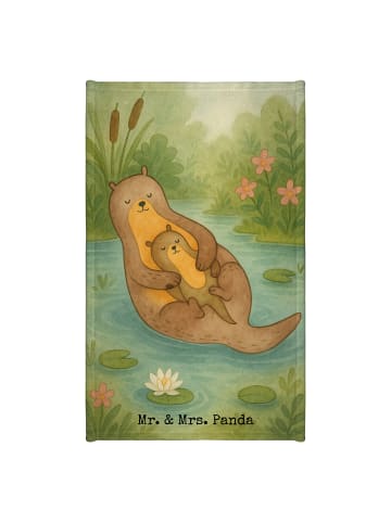 Mr. & Mrs. Panda gäste wc handtuch Otter Kind Design ohne Spruch in Weiß