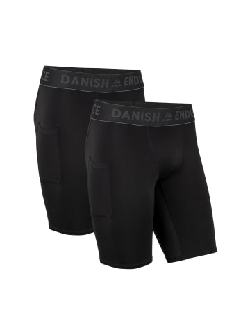 DANISH ENDURANCE Kurze Sporthose Compression Shorts in schwarz