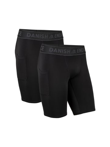 DANISH ENDURANCE Sporthose Compression Shorts in schwarz