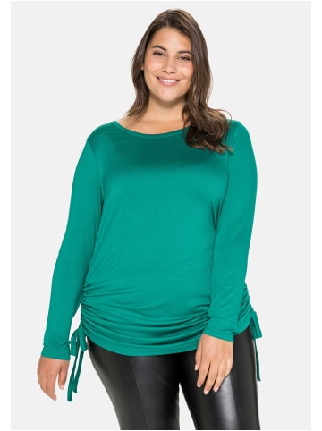 sheego Longshirt in jadegrün