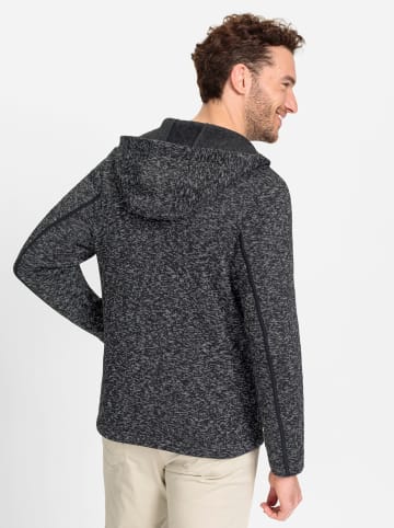 WITT WEIDEN Strickfleece-Jacke in schwarz-meliert