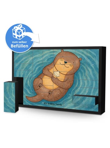 Mr. & Mrs. Panda Befüllbarer Adventskalender Otter Muschel Desig... in Weiß