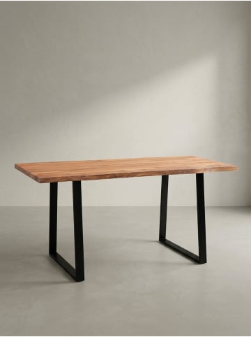 KADIMA DESIGN Esszimmertisch 120x60x76 cm Massivholz / Metall Esstisch