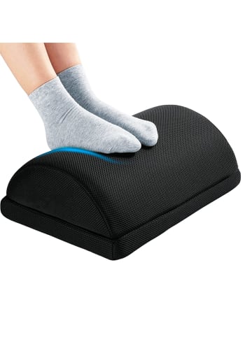 Intirilife Ergonomische Fußstütze in Schwarz