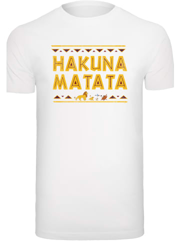 F4NT4STIC T-Shirt Disney König der Löwen Hakuna Matata in weiß