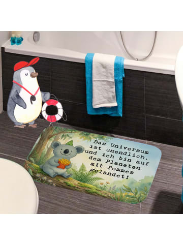 Mr. & Mrs. Panda Badvorleger Koala Pommes Design mit Spruch in Weiß