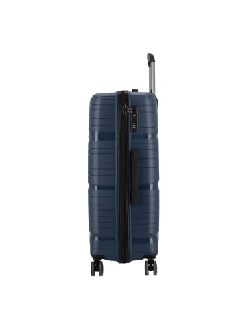 D&N Travel Line 4300 4 Rollen Trolley L 78 cm dunkelblau