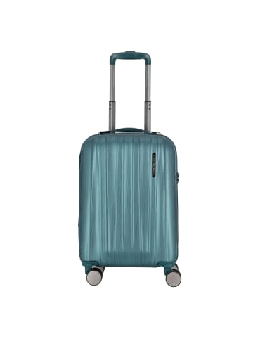 Polestream Moonrock 4 Rollen Kabinentrolley S 55 cm mit Dehnfalte deepsea green brushed