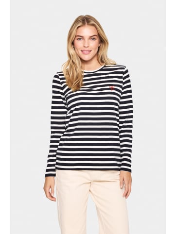 SAINT TROPEZ T-shirt IdaliaSZ Gerade Passform in Black