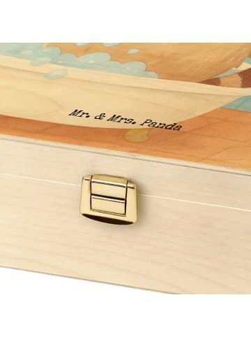 Mr. & Mrs. Panda Teebehälter Waschbär Design mit Spruch in Weiß