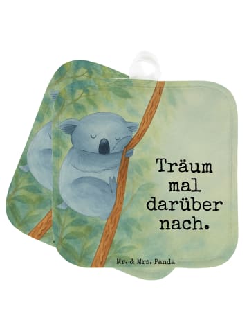 Mr. & Mrs. Panda Topfuntersetzer Koalabär Design mit Spruch in Weiß