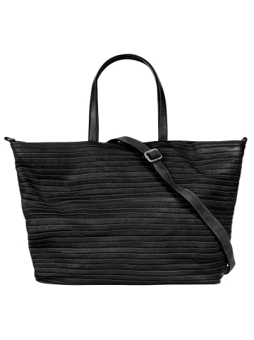 Samantha Look Shopper echt Leder in schwarz