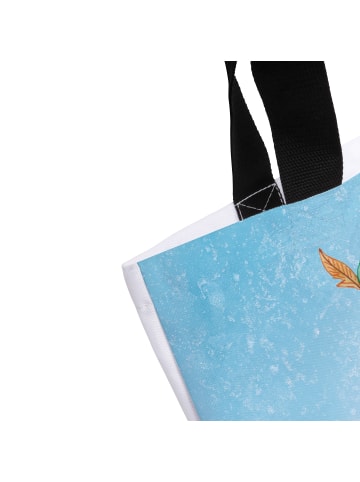 Mr. & Mrs. Panda Damen Schultertasche Pinguin Bier ohne Spruch in Eisblau