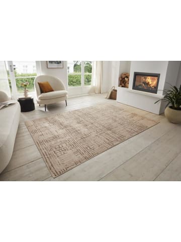 Hanse Home Terrain Designer Knüpfteppich Sole Creme Braun Creme