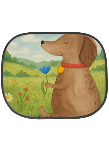 Mr. & Mrs. Panda Autoscheiben Sonnenschutz Hund Blume Design ohn... in Weiß