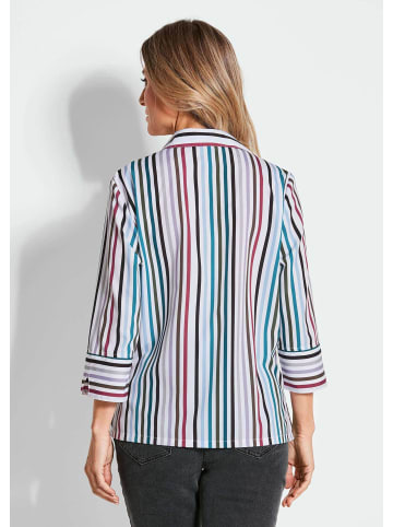 GOLDNER Bluse Bluse in bunt / gestreift