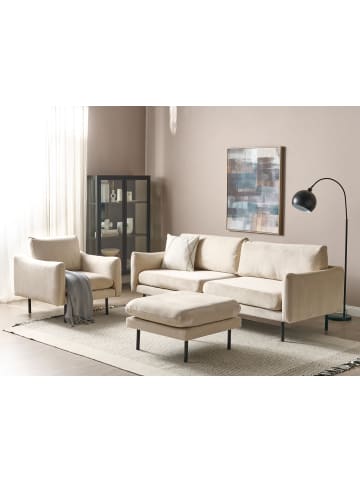 Beliani 3-tlg Sitzgruppe VINTERBRO in Beige/Schwarz
