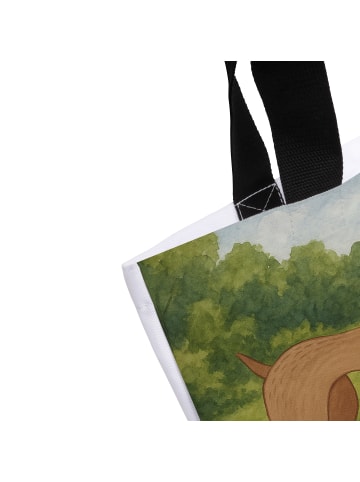 Mr. & Mrs. Panda Strandtasche Hund Dogge Design ohne Spruch in Weiß