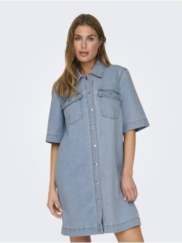 ONLY Kleid in Light Blue Denim