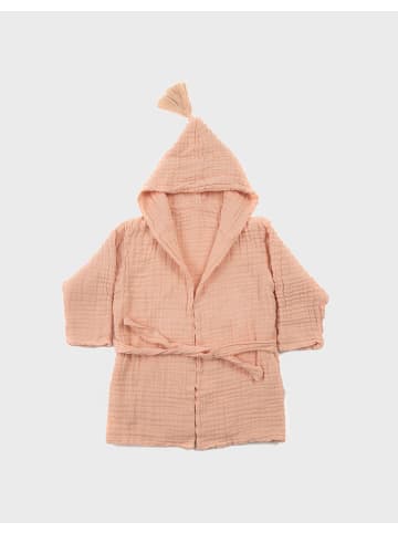 OrganicEra Kinder Bademantel in Salmon