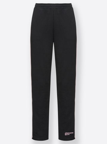 WITT WEIDEN Freizeithose in schwarz-rosé
