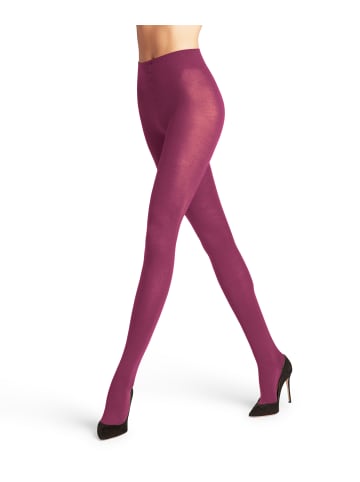 Falke Strumpfhose Softmerino in Red plum