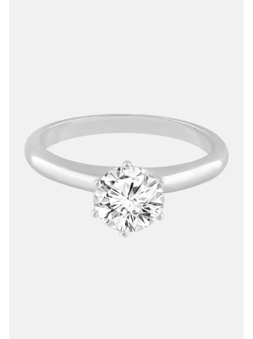 Ethische Diamanten Ring aus 375 Weißgold mit Lab Grown Diamant