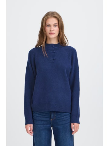 ICHI Langarm IHDASILA Loose fit in Patriot Blue