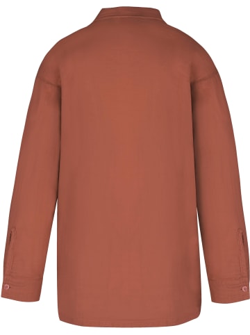 Janice Janice Damen Musselin Hemdbluse mit kurzer Hose in Terracotta