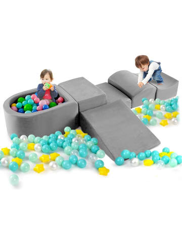 COSTWAY 5 TLG. Schaumstoffbausteine ohne Bälle in Grau